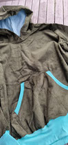 Hoodie Oversized aus Cord oliv
