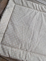 Hundedecke aus weichem Outdoorstoff Canvas Punkte