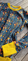 Langarmshirt Hannah Blumen neu auf blau