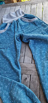 Musselinhose , Pumphose Blumen Pusteblume petrol