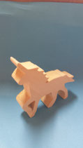Holzfigur Einhorn