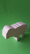 Holzfigur Schaf