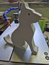 Handyhalter sitzender Hund
