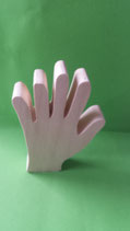 Holzfigur Hand