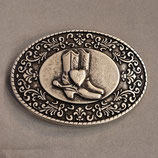 Buckle Gürtelschnalle Boots /Herz massiv