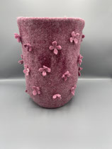 Filz-Urne "Rosé", handgemacht von Erika Amon