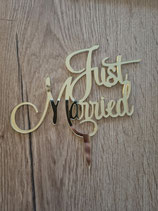 CakeTopper "Just Married"