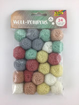 Woll Pompons Pastell
