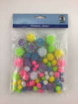 Pompons Neonmix Glitter Bä