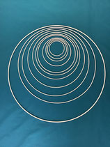 Drahtring Weiss Metallringe
