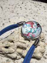 Armband Schneemann Blau