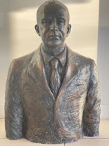 Buste Forain François Verdier - Terre - 75 cm hauteur