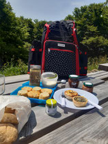 Gefüllter Picknick-Rucksack