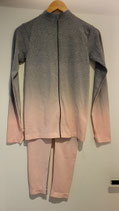 Trainingsoutfit Pink/Grau Ombré Secondhand