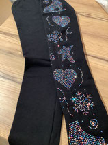 ICE Fire Hearts & Skates Leggins Polartec