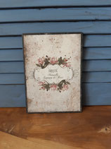 Metalen wandbord