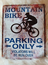 metalen wandplaat mountainbike