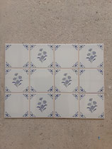 Lot De 12 Anciens Carreaux Carrelages Faience de Desvres 11cm