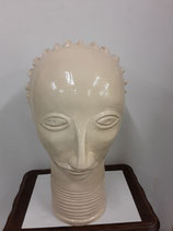 Africain Faience de Desvres Hauteur 44 cm