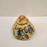 Petit Encrier Faience Décor Vieux Montpellier Hauteur 6,5cm