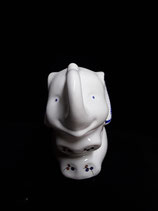 Tirelire Éléphant Faience de Desvres réf 10 Hauteur 15 cm inscription comprise