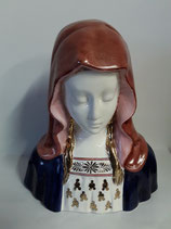 Vierge doré à l or Hauteur 20 cm Longueur du Socle 18 cm