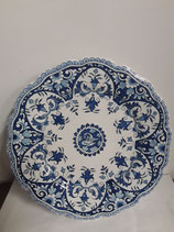 Assiette à accrocher Faience de Desvres Décor Rouen Diamètre 24 cm