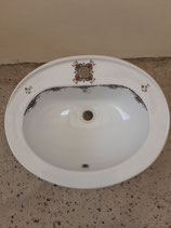 Vasque à  encastrer ou à  poser Faience de Desvres  Longueur 57cm Largeur 45,5 cm Profondeur 21cm