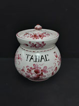 Pot à Tabac Faience de Desvres Décor Strasbourg Hauteur 19cm  Diamètre 12cm