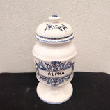 Pot à Pharmacie Faience De Desvres alpha Hauteur 21cm Diamètre 10cm