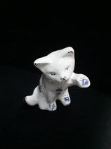 Nouveau Chat Tirelire Garçon  Faience de Desvres Hauteur 13 cm inscription comprise
