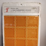 Carreaux Fourmaintraux Delassus Faience De Desvres 11cm Orange Ancien modèle Année 1960