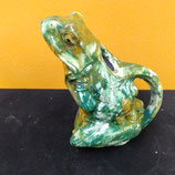 Pichet  Grenouille Faience De Desvres Hauteur 23cm Largeur de la base 9cm