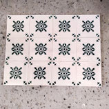 Anciens Carreaux CarrelagesVert Faience De Desvres 11cm Fourmaintraux