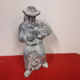 Breton Faience De Desvres Hauteur 21cm