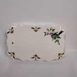 Plaque De Porte Faience de Desvres Longueur 17cm Hauteur 11cm
