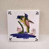 Carreau Carrelage Faience De Desvres 13cm Oiseau Couleur
