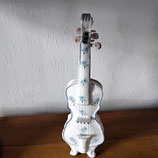 Violon 4 Faience de Desvres Décor Fleurs Hauteur 30 cm Largeur 9 cm