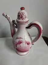 Pot Faience de Desvres Décor Chantilly rose  Hauteur 22 cm