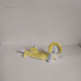 Baigneuse des années 30 Faience de Desvres longueur 13 cm hauteur 7 cm référence A