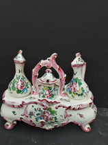 Huilier Vinaigrier Moutardier Faience De Desvres Décor Strasbourg Longueur 28cm