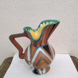 Ancien Vase Art Déco 1960 Faience De Desvres Hauteur 21cm Diamètre 13 cm Gabriel Fourmaintraux