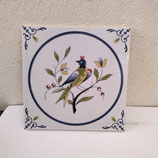 Carreau Carrelage Faience De Desvres 13cm Oiseau Fourmaintraux Delassus