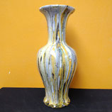 Grand Vase Art Nouveau Faience De Desvres Hauteur 37 cm Diamètre 13cm