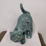 Chat Art Déco Faience De Desvres Hauteur 27 cm L 23 cm