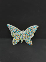 Nouveau Colori ! Papillon Faience de Desvres Hauteur 13cm  Largeur 14cm