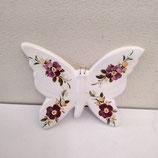 Papillon Faience de Desvres Hauteur 13cm Largeur 13cm s accroche facilement