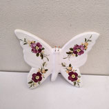 Papillon Faience de Desvres Hauteur 13cm Largeur 13cm s accroche facilement
