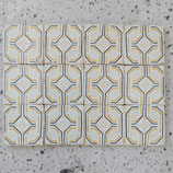 Lot De 12 Anciens Carreaux Carrelages Faience De Desvres 11cm Fourmaintraux Courquin