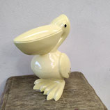 Grand Pélican Faience De Desvres Jaune Hauteur 31cm Largeur 14cm